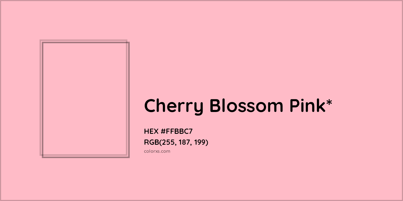 HEX #FFBBC7 Color Name, Color Code, Palettes, Similar Paints, Images