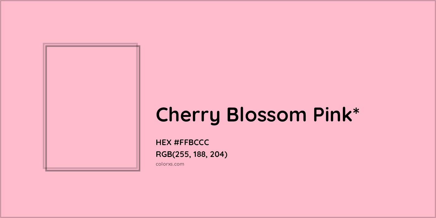 HEX #FFBCCC Color Name, Color Code, Palettes, Similar Paints, Images