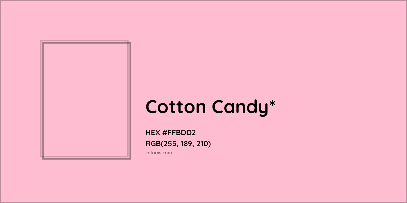 HEX #FFBDD2 Color Name, Color Code, Palettes, Similar Paints, Images