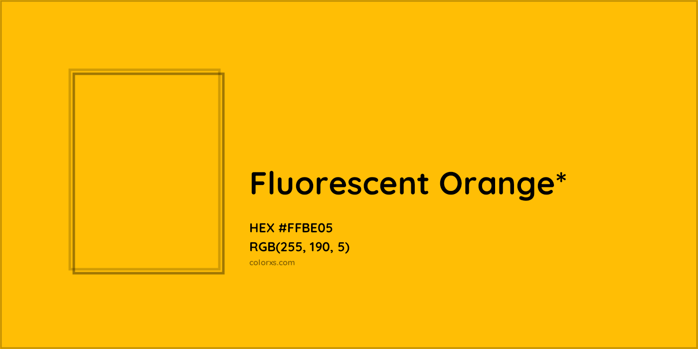HEX #FFBE05 Color Name, Color Code, Palettes, Similar Paints, Images