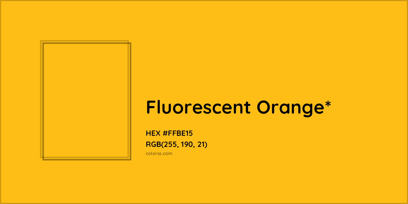 HEX #FFBE15 Color Name, Color Code, Palettes, Similar Paints, Images