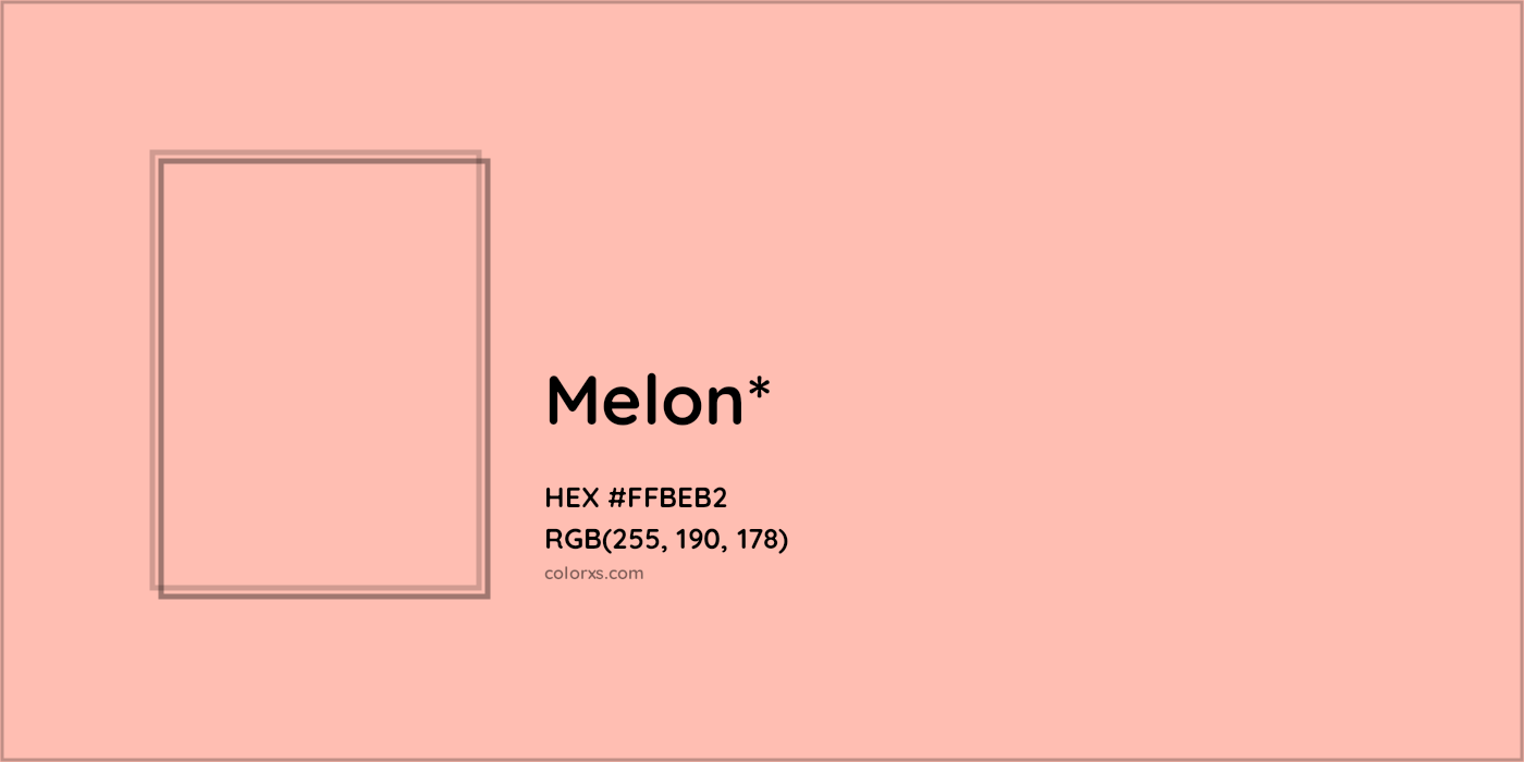 HEX #FFBEB2 Color Name, Color Code, Palettes, Similar Paints, Images