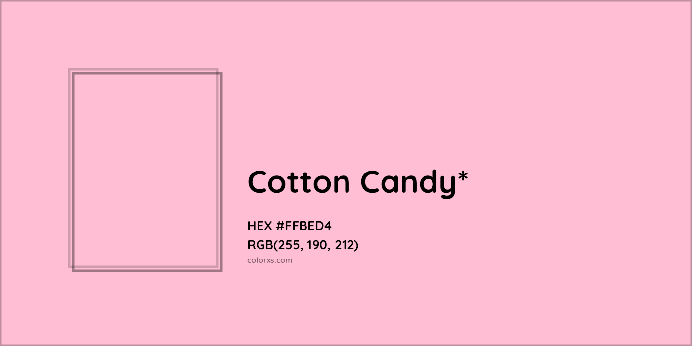 HEX #FFBED4 Color Name, Color Code, Palettes, Similar Paints, Images