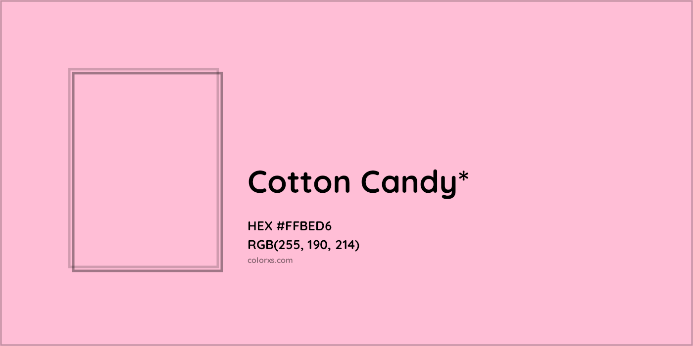 HEX #FFBED6 Color Name, Color Code, Palettes, Similar Paints, Images