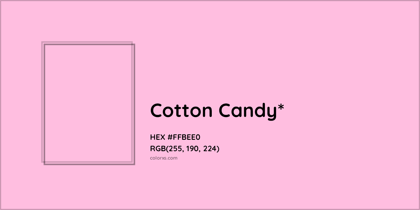 HEX #FFBEE0 Color Name, Color Code, Palettes, Similar Paints, Images
