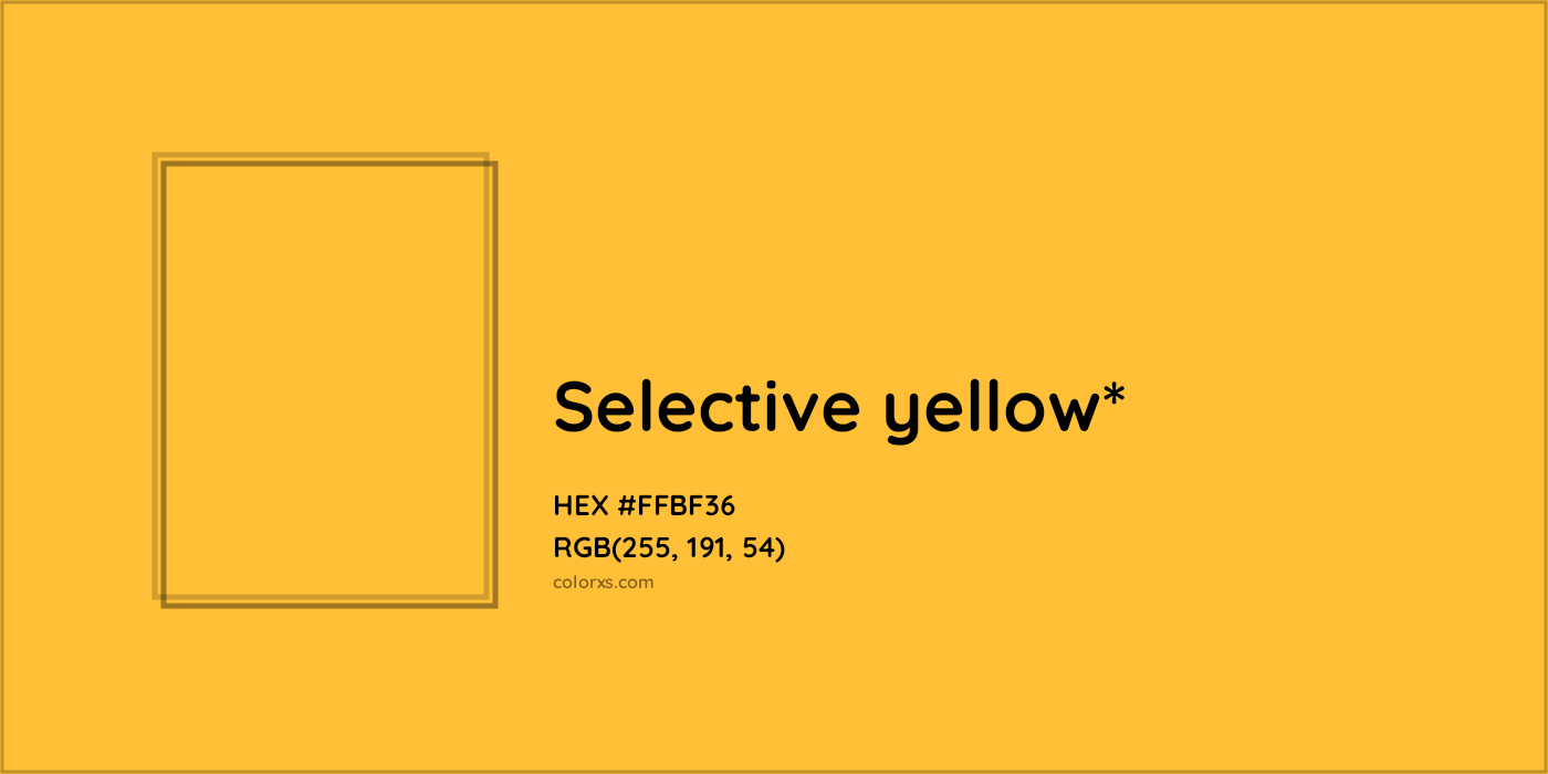 HEX #FFBF36 Color Name, Color Code, Palettes, Similar Paints, Images
