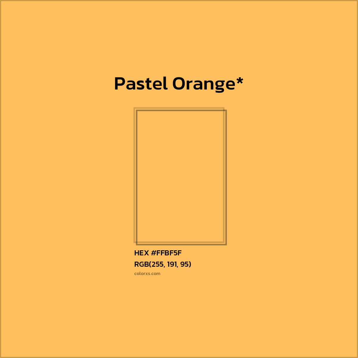 HEX #FFBF5F Color Name, Color Code, Palettes, Similar Paints, Images