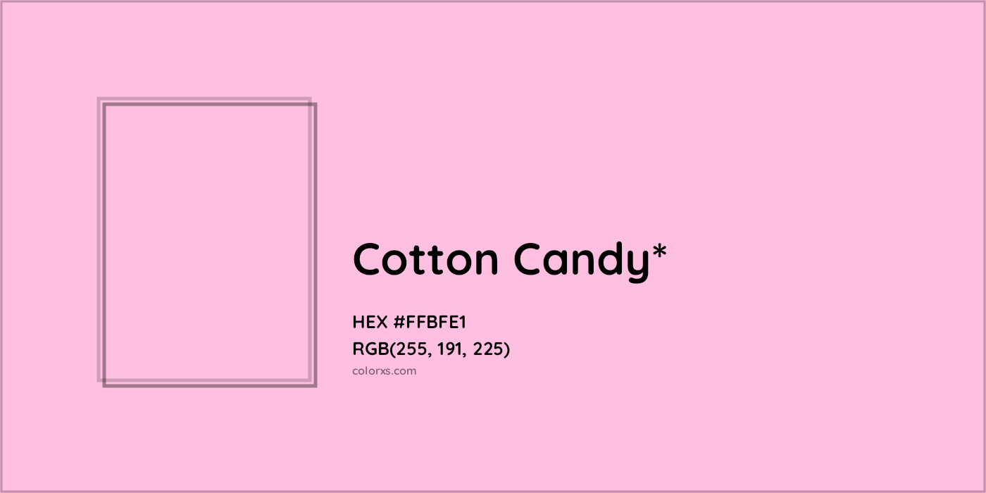 HEX #FFBFE1 Color Name, Color Code, Palettes, Similar Paints, Images