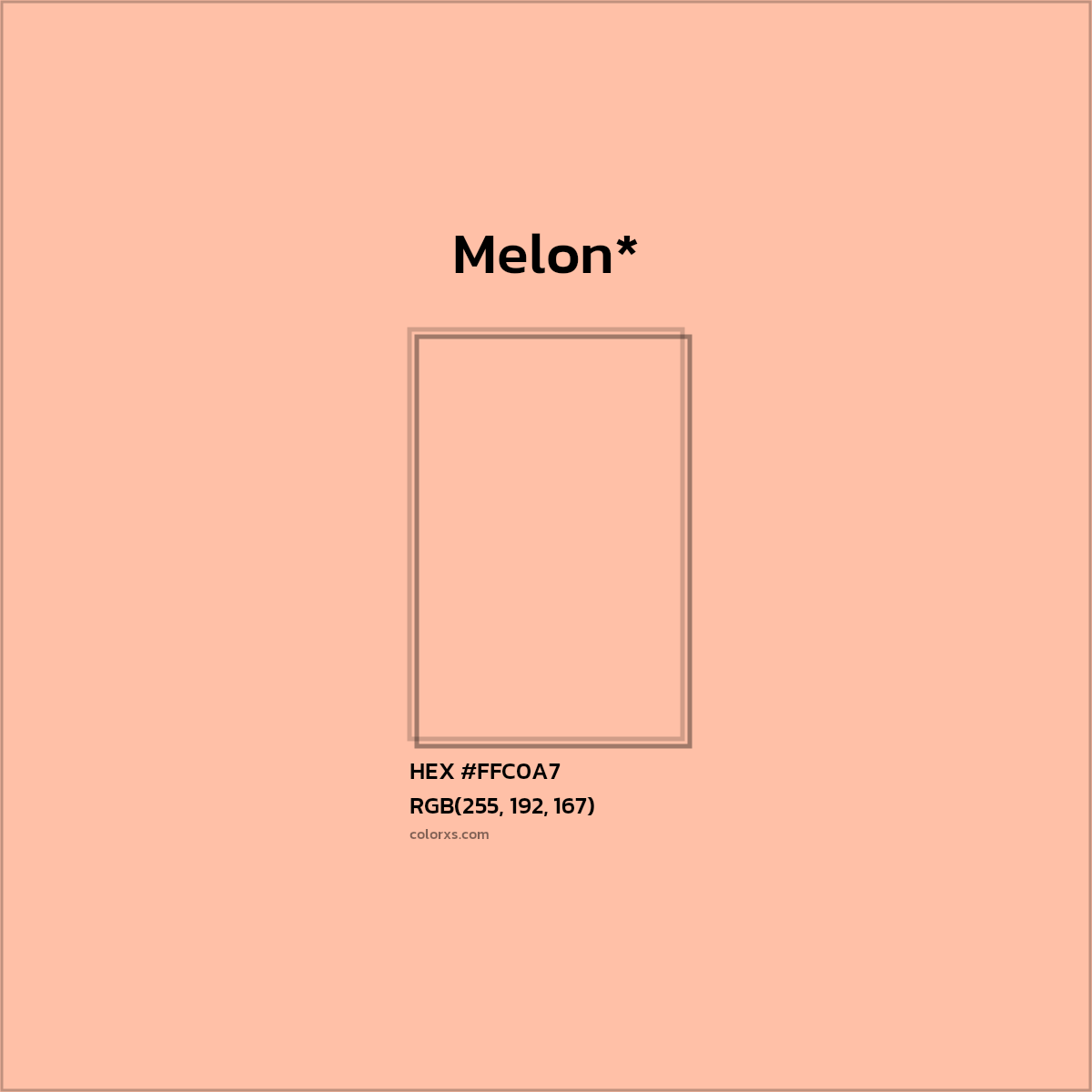 HEX #FFC0A7 Color Name, Color Code, Palettes, Similar Paints, Images