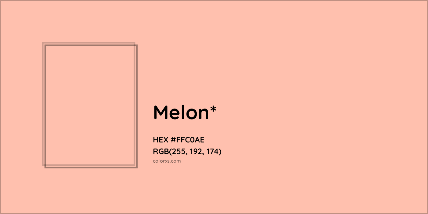 HEX #FFC0AE Color Name, Color Code, Palettes, Similar Paints, Images