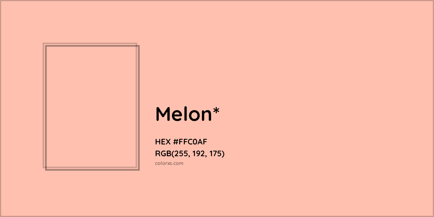 HEX #FFC0AF Color Name, Color Code, Palettes, Similar Paints, Images