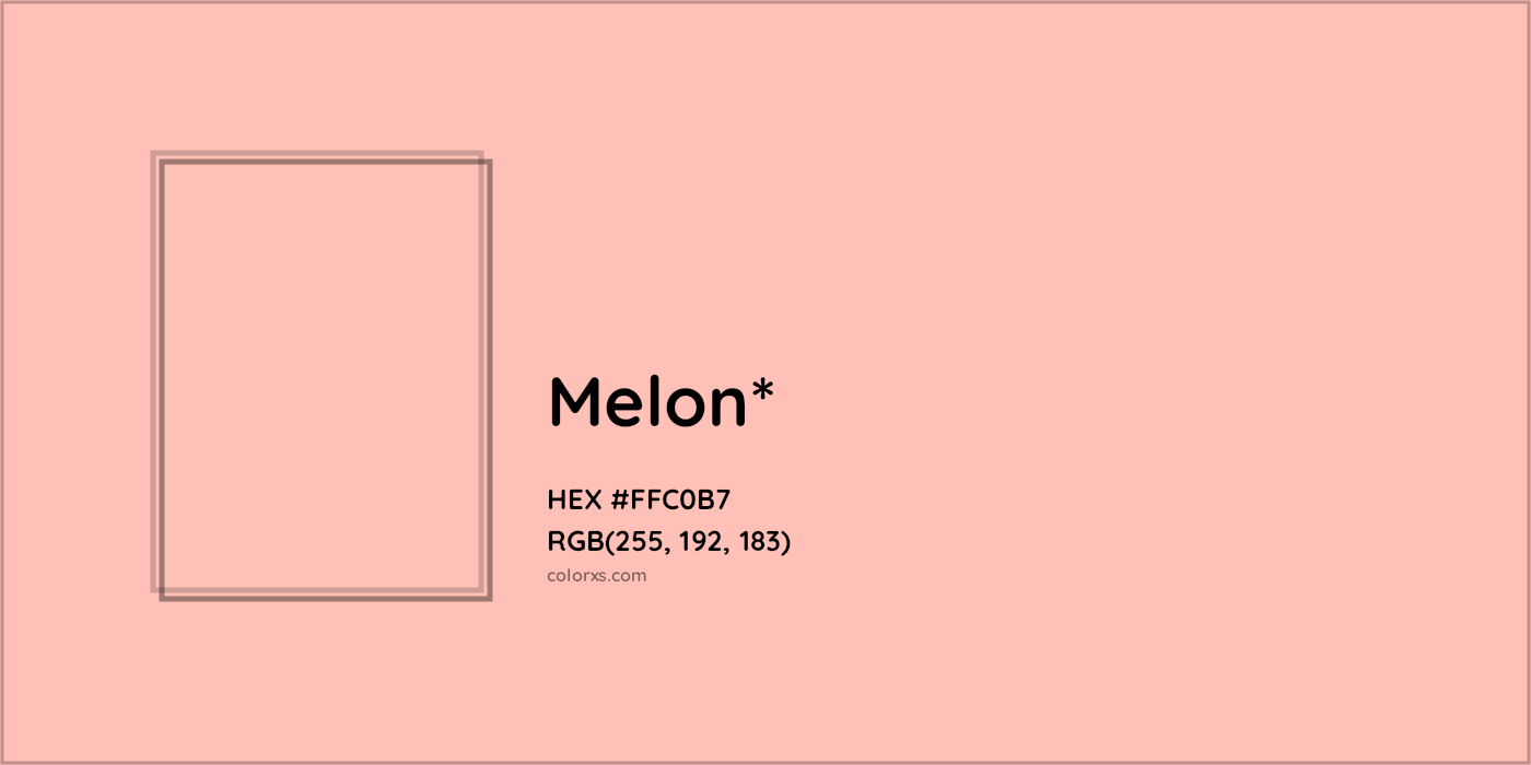 HEX #FFC0B7 Color Name, Color Code, Palettes, Similar Paints, Images
