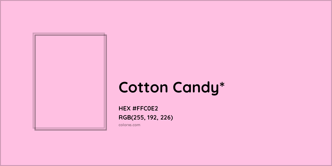 HEX #FFC0E2 Color Name, Color Code, Palettes, Similar Paints, Images