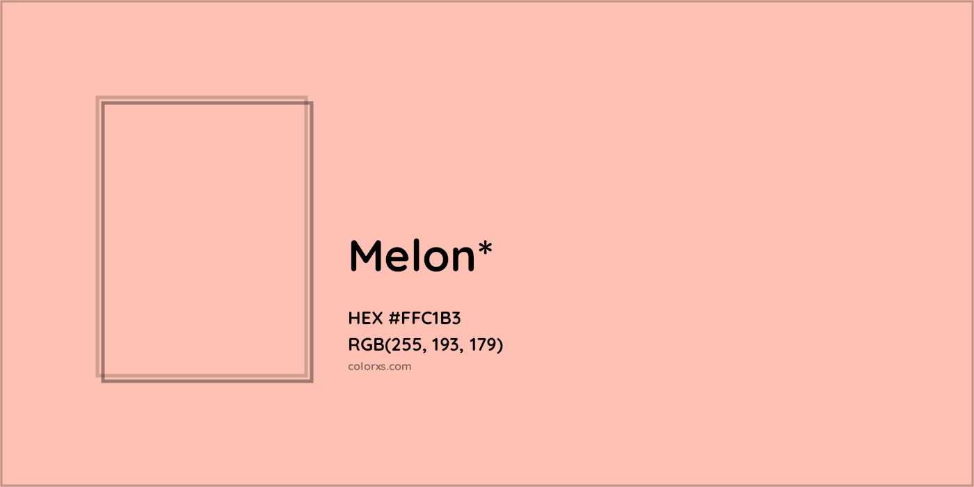 HEX #FFC1B3 Color Name, Color Code, Palettes, Similar Paints, Images