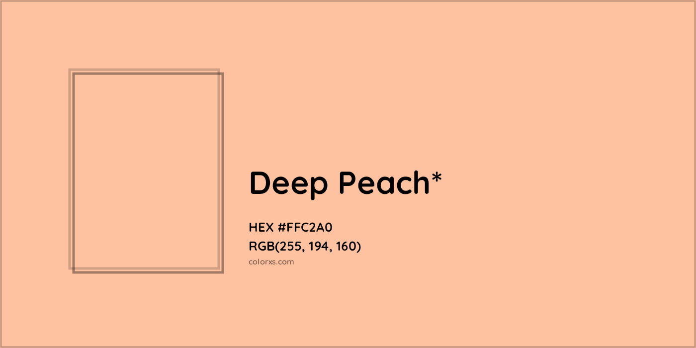HEX #FFC2A0 Color Name, Color Code, Palettes, Similar Paints, Images