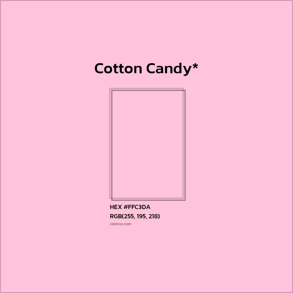 HEX #FFC3DA Color Name, Color Code, Palettes, Similar Paints, Images