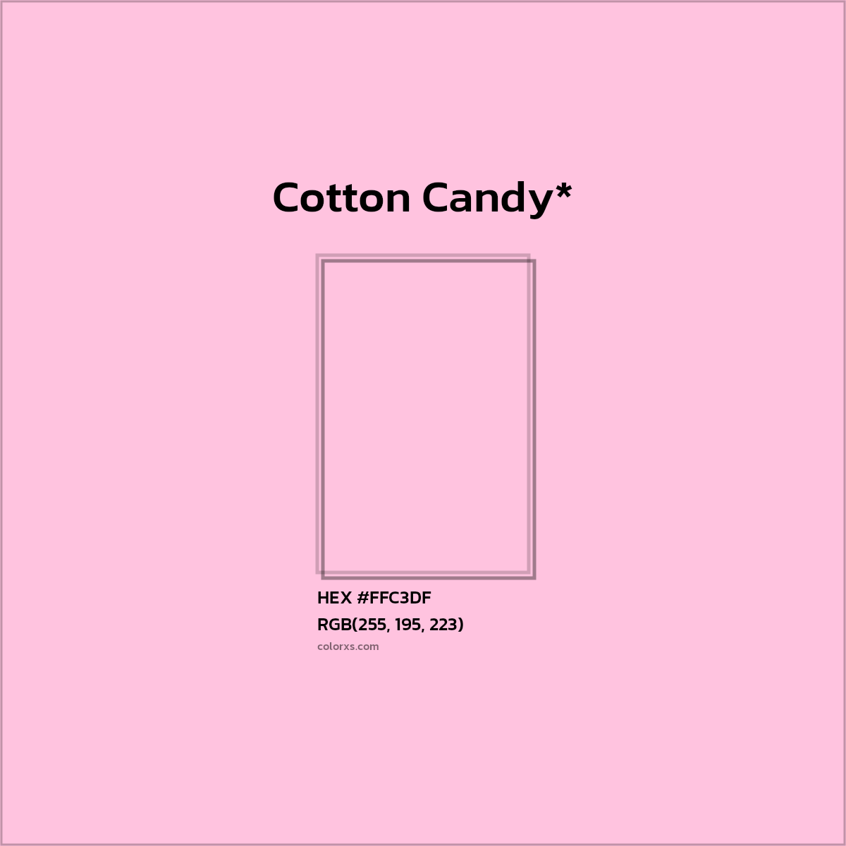 HEX #FFC3DF Color Name, Color Code, Palettes, Similar Paints, Images