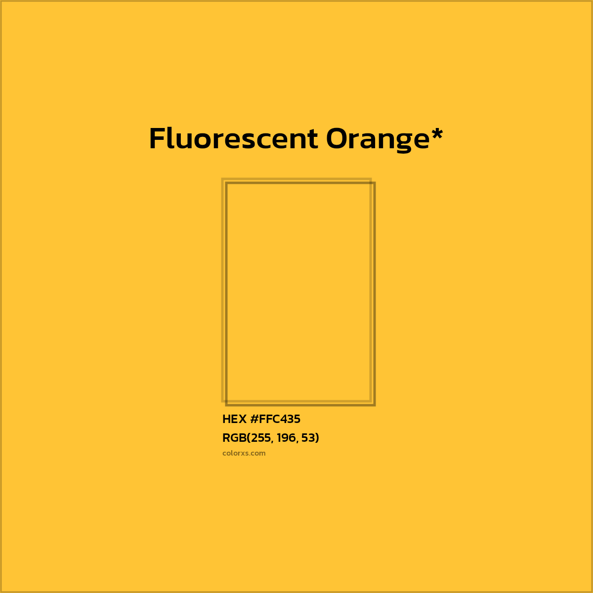 HEX #FFC435 Color Name, Color Code, Palettes, Similar Paints, Images