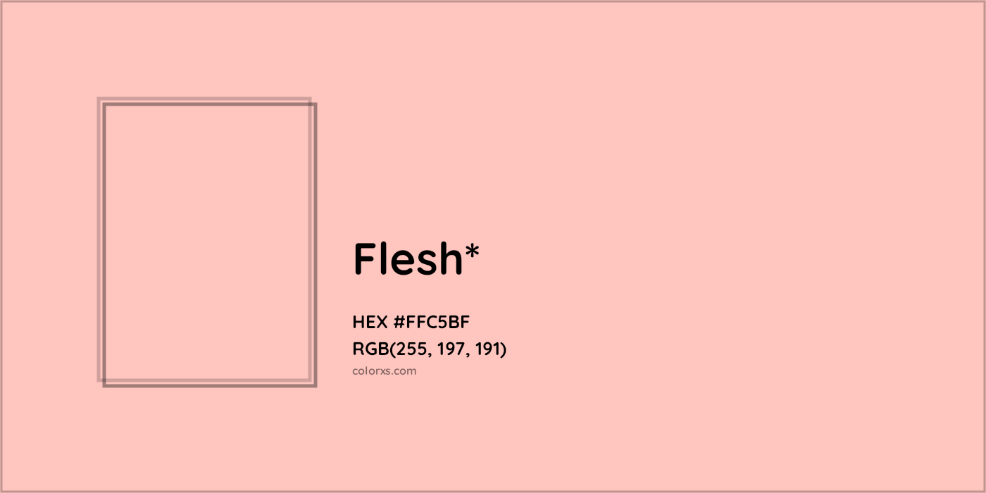 HEX #FFC5BF Color Name, Color Code, Palettes, Similar Paints, Images