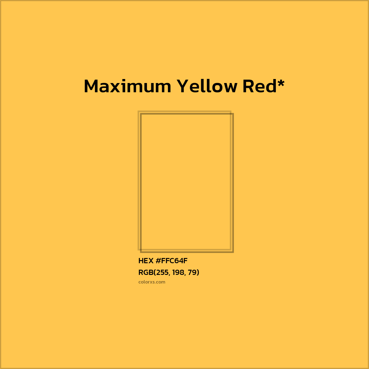 HEX #FFC64F Color Name, Color Code, Palettes, Similar Paints, Images
