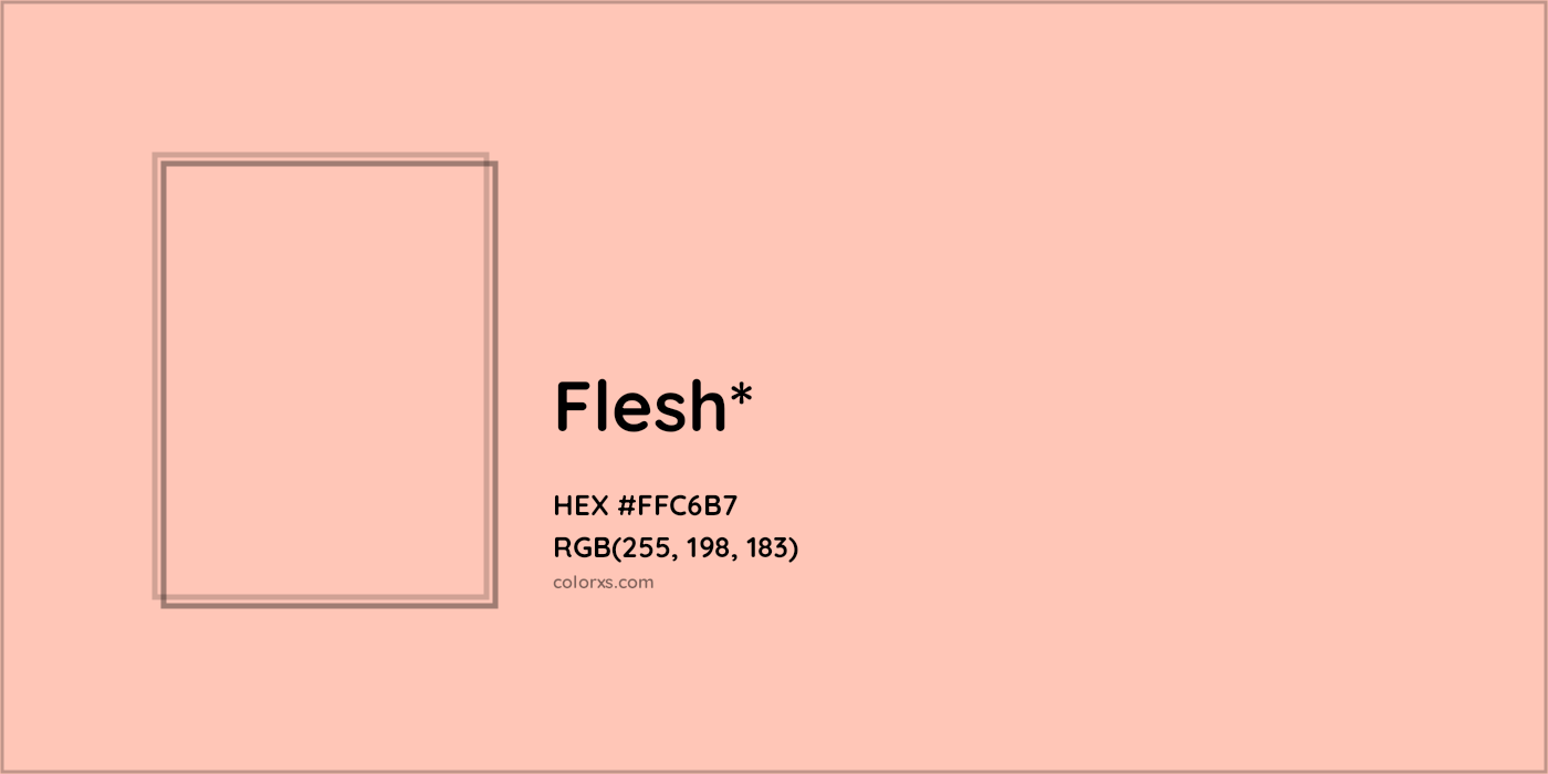 HEX #FFC6B7 Color Name, Color Code, Palettes, Similar Paints, Images