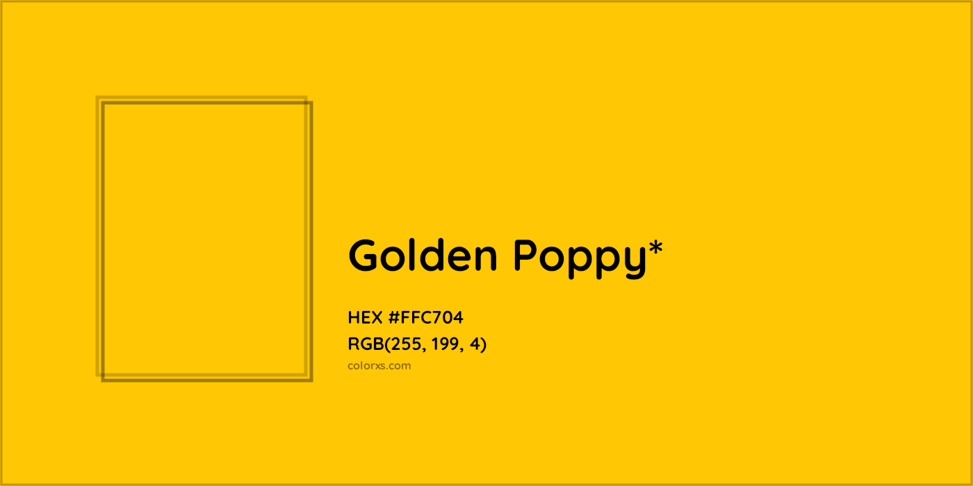 HEX #FFC704 Color Name, Color Code, Palettes, Similar Paints, Images