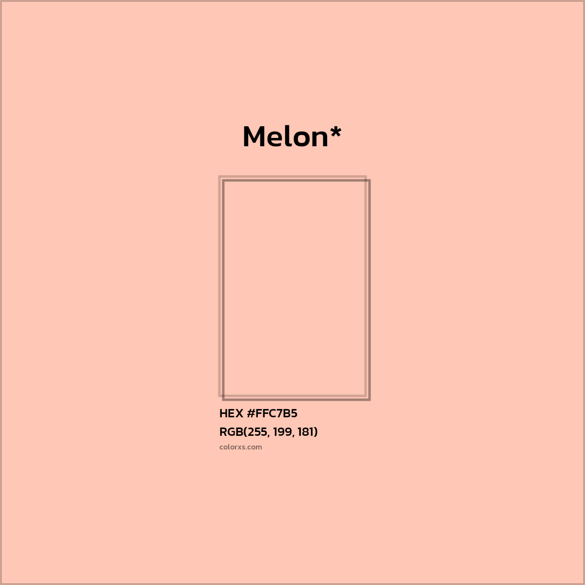 HEX #FFC7B5 Color Name, Color Code, Palettes, Similar Paints, Images