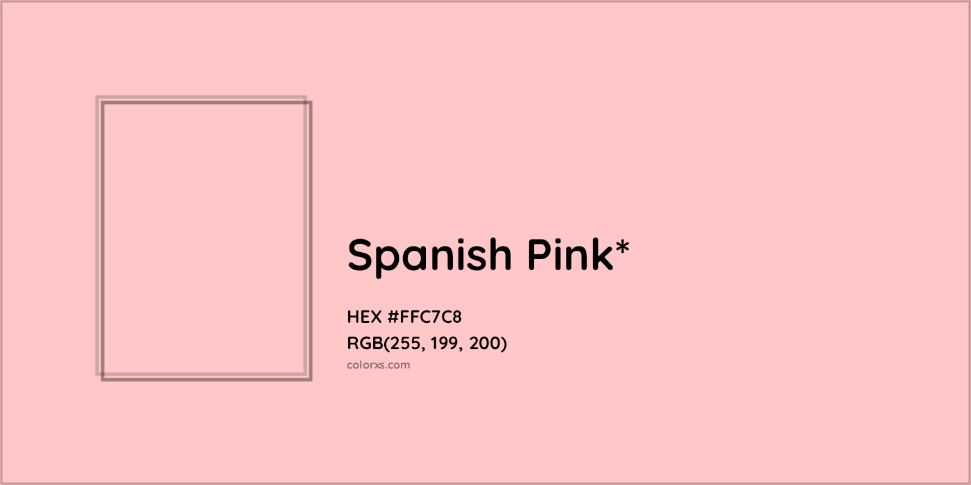 HEX #FFC7C8 Color Name, Color Code, Palettes, Similar Paints, Images