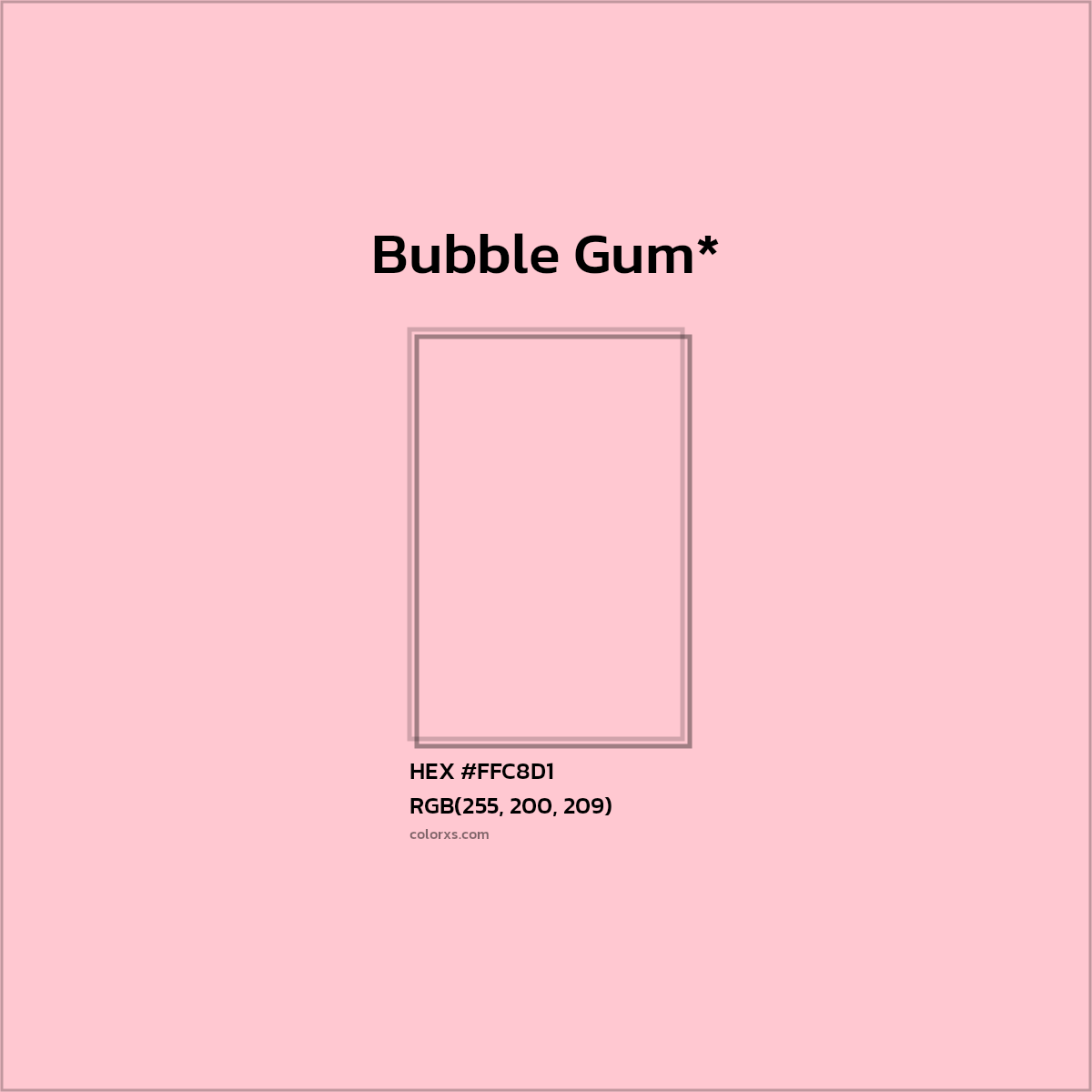 HEX #FFC8D1 Color Name, Color Code, Palettes, Similar Paints, Images