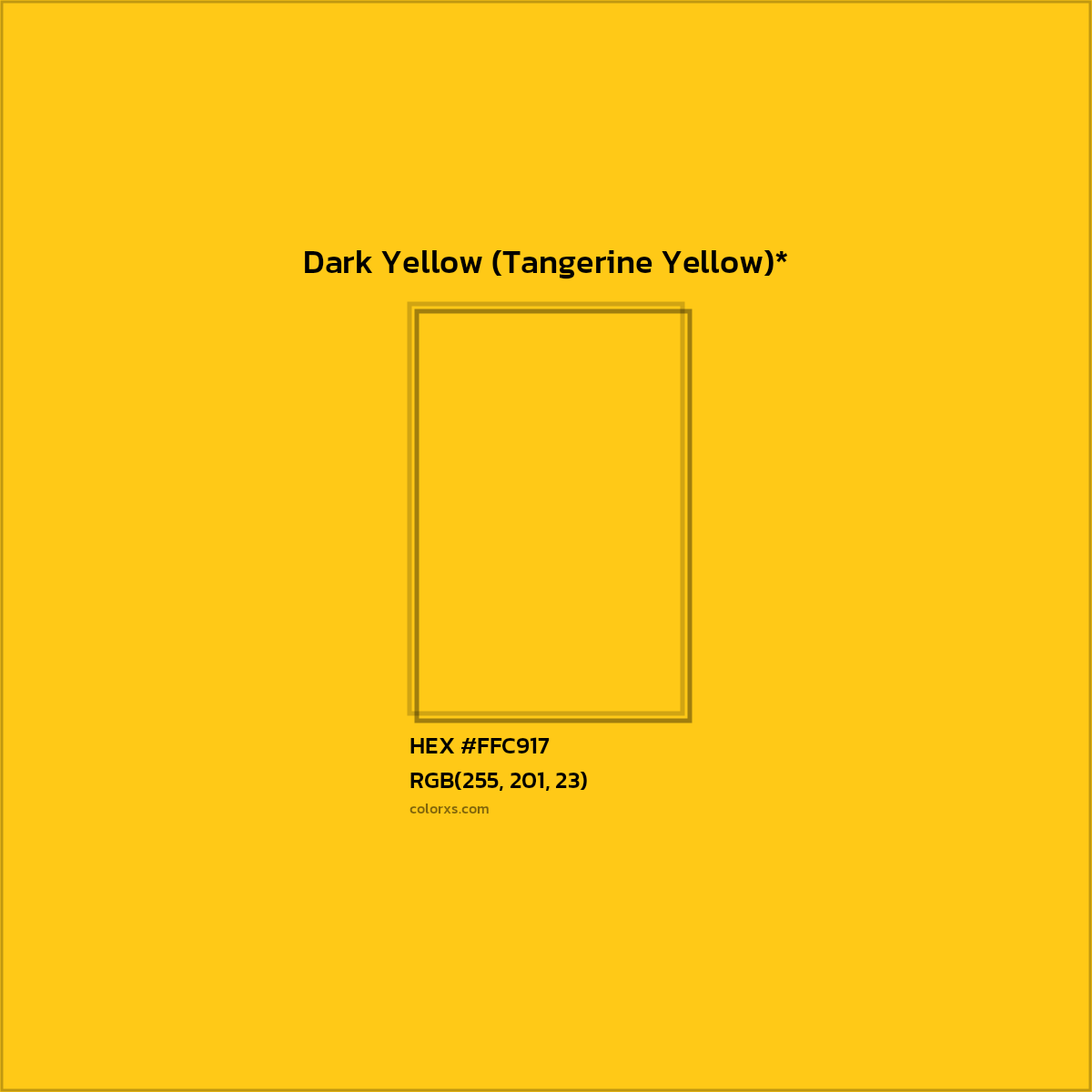 HEX #FFC917 Color Name, Color Code, Palettes, Similar Paints, Images