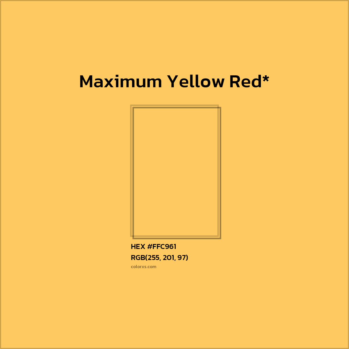 HEX #FFC961 Color Name, Color Code, Palettes, Similar Paints, Images