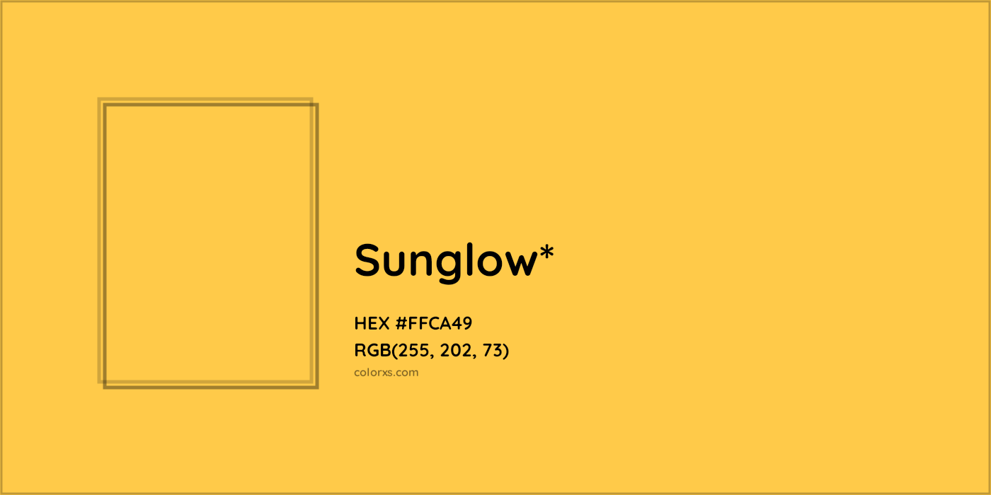 HEX #FFCA49 Color Name, Color Code, Palettes, Similar Paints, Images