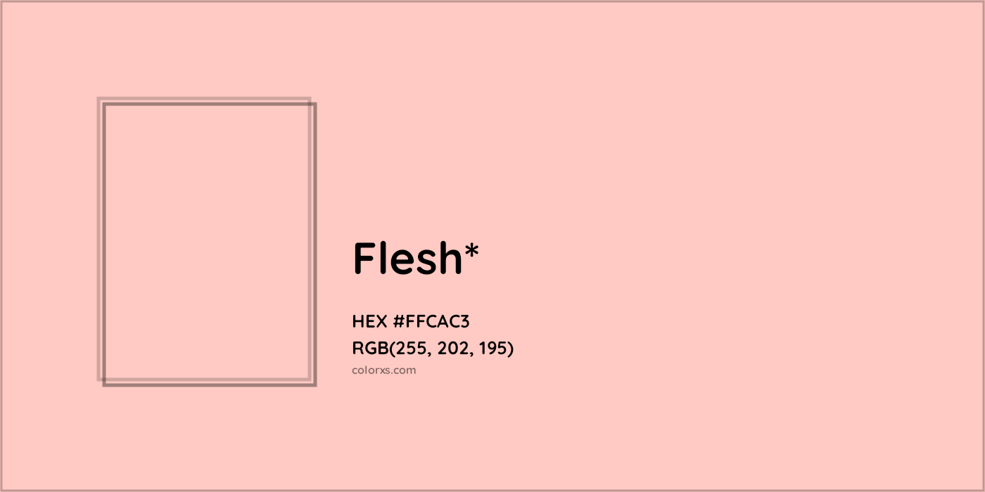 HEX #FFCAC3 Color Name, Color Code, Palettes, Similar Paints, Images