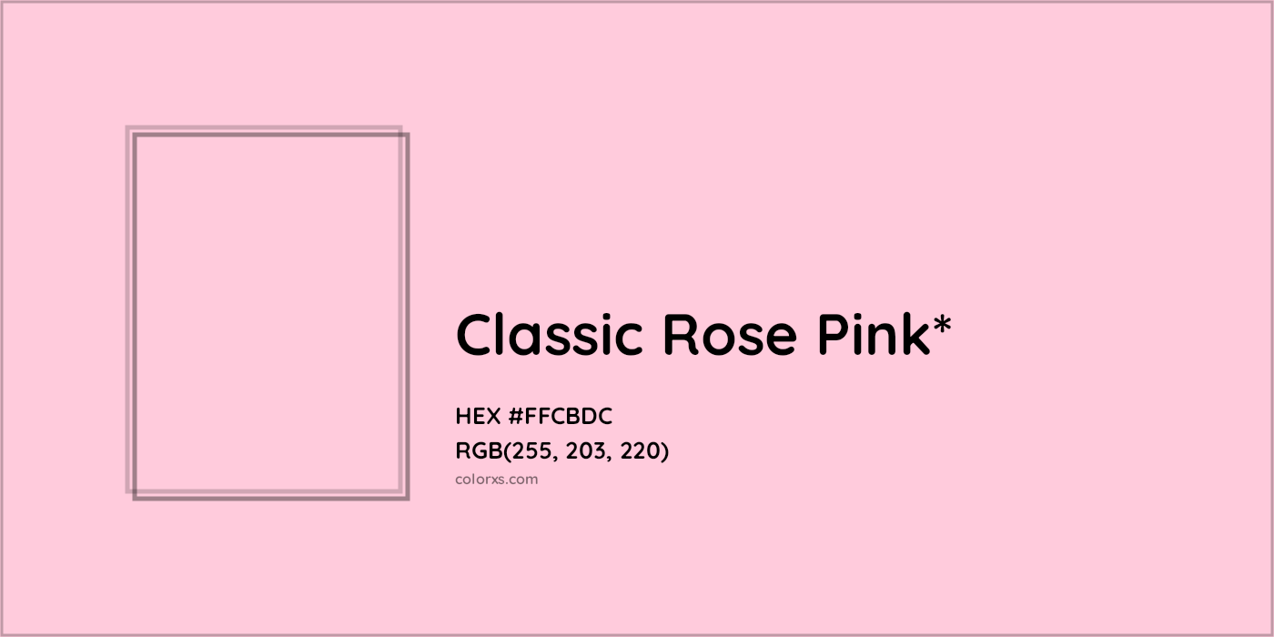 HEX #FFCBDC Color Name, Color Code, Palettes, Similar Paints, Images
