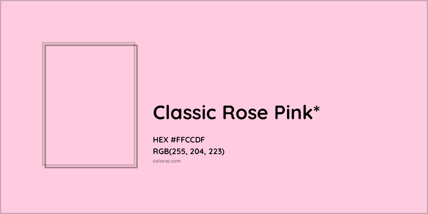 HEX #FFCCDF Color Name, Color Code, Palettes, Similar Paints, Images