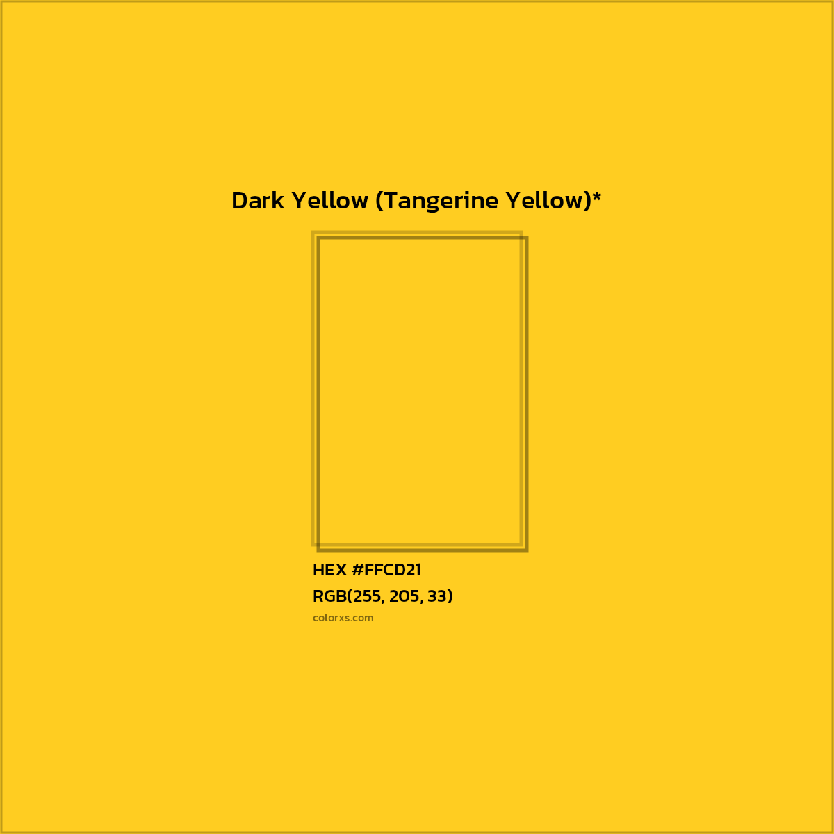 HEX #FFCD21 Color Name, Color Code, Palettes, Similar Paints, Images