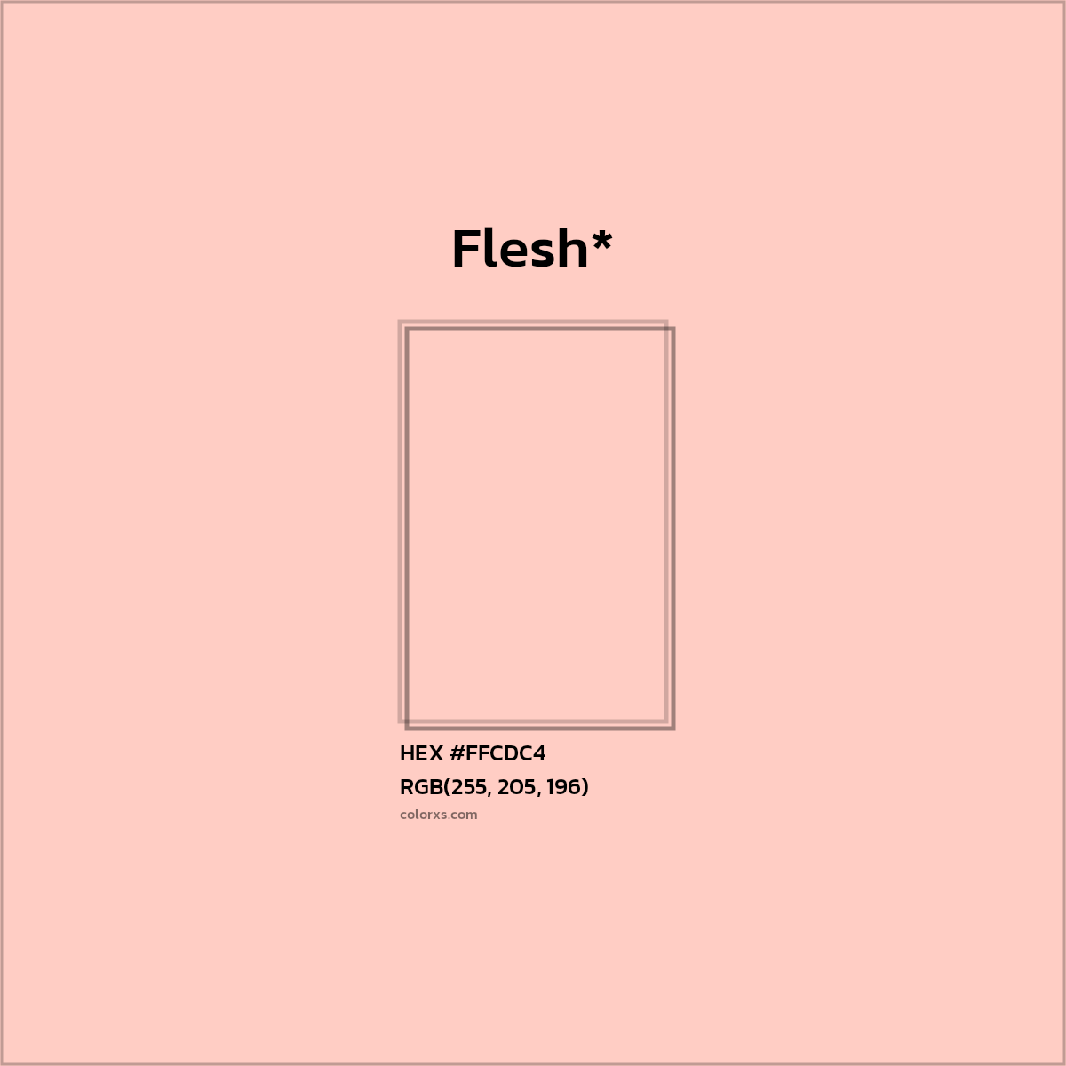 HEX #FFCDC4 Color Name, Color Code, Palettes, Similar Paints, Images