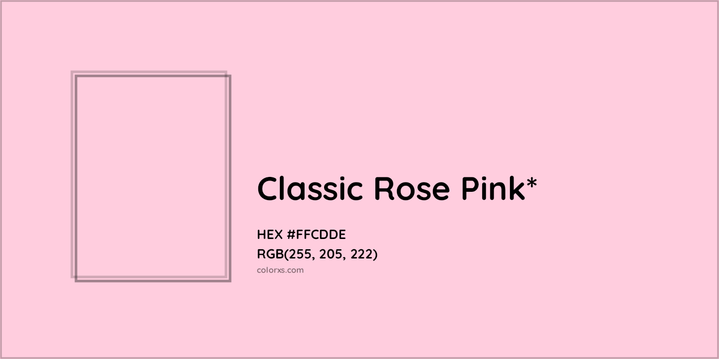 HEX #FFCDDE Color Name, Color Code, Palettes, Similar Paints, Images
