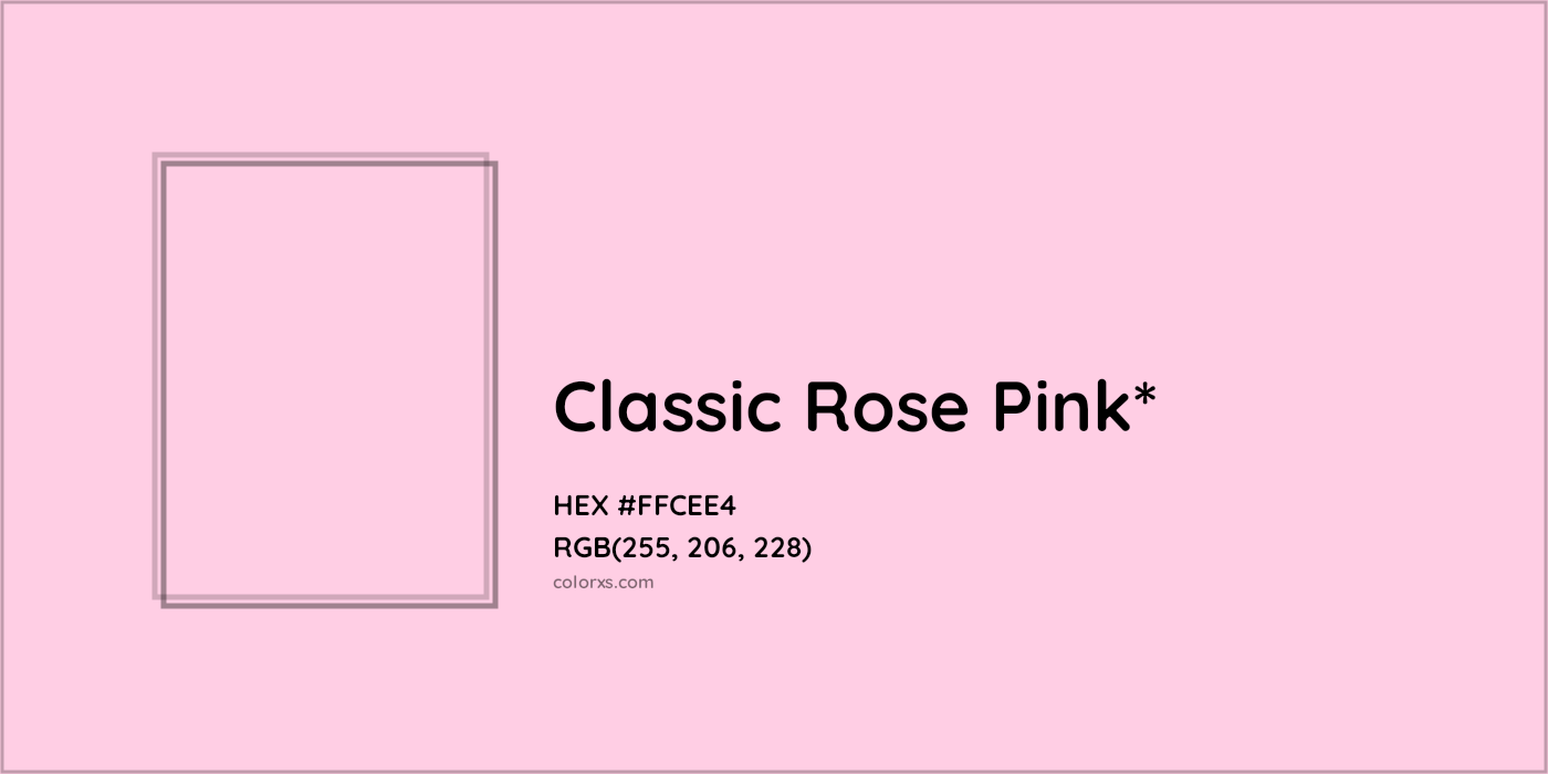 HEX #FFCEE4 Color Name, Color Code, Palettes, Similar Paints, Images