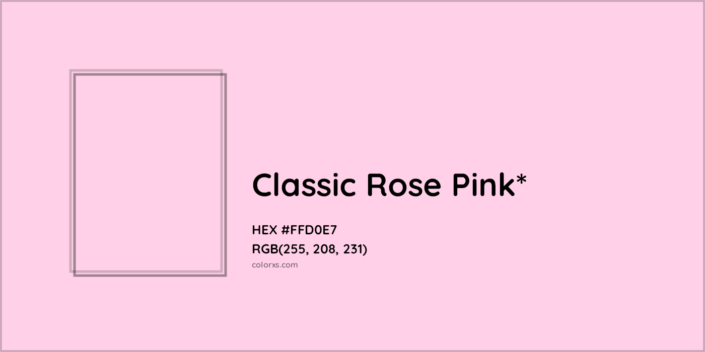 HEX #FFD0E7 Color Name, Color Code, Palettes, Similar Paints, Images