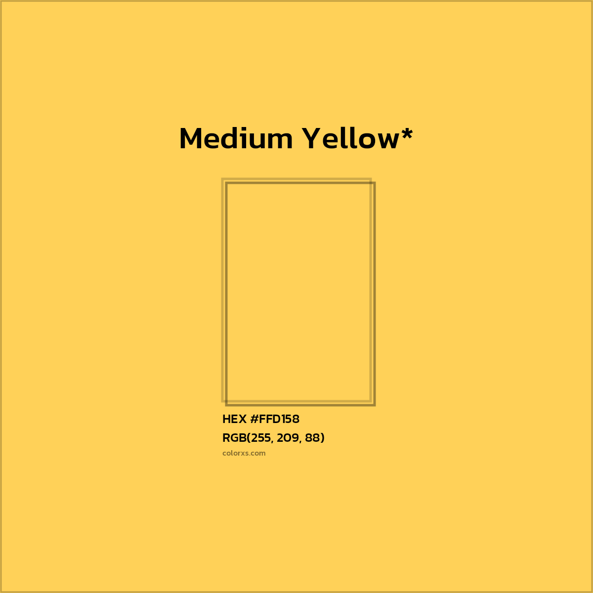 HEX #FFD158 Color Name, Color Code, Palettes, Similar Paints, Images