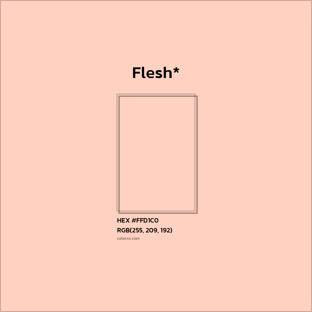 HEX #FFD1C0 Color Name, Color Code, Palettes, Similar Paints, Images
