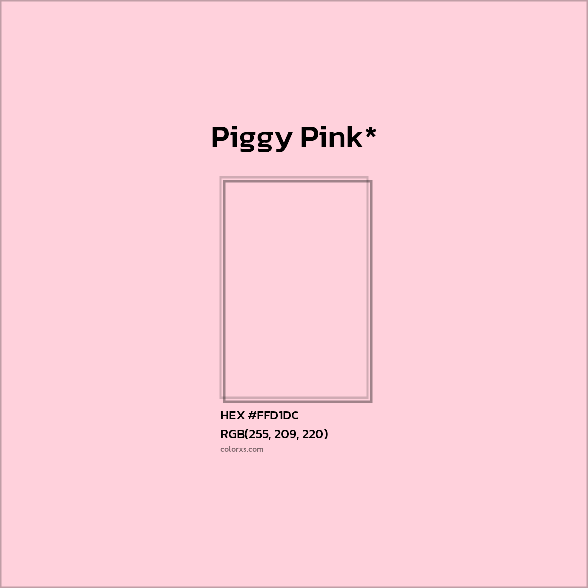 HEX #FFD1DC Color Name, Color Code, Palettes, Similar Paints, Images