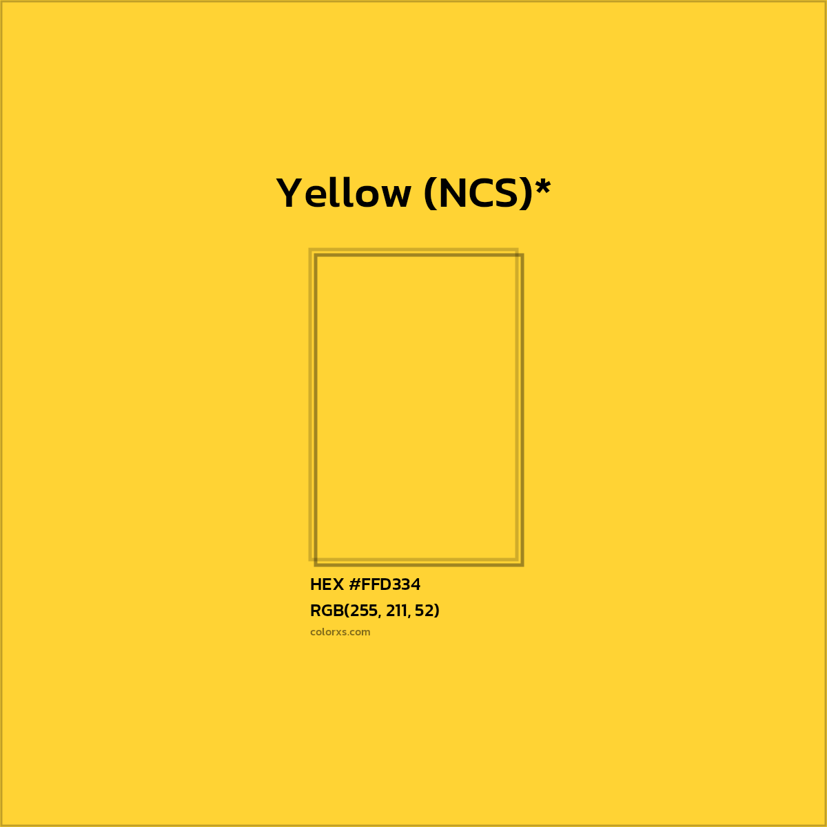 HEX #FFD334 Color Name, Color Code, Palettes, Similar Paints, Images
