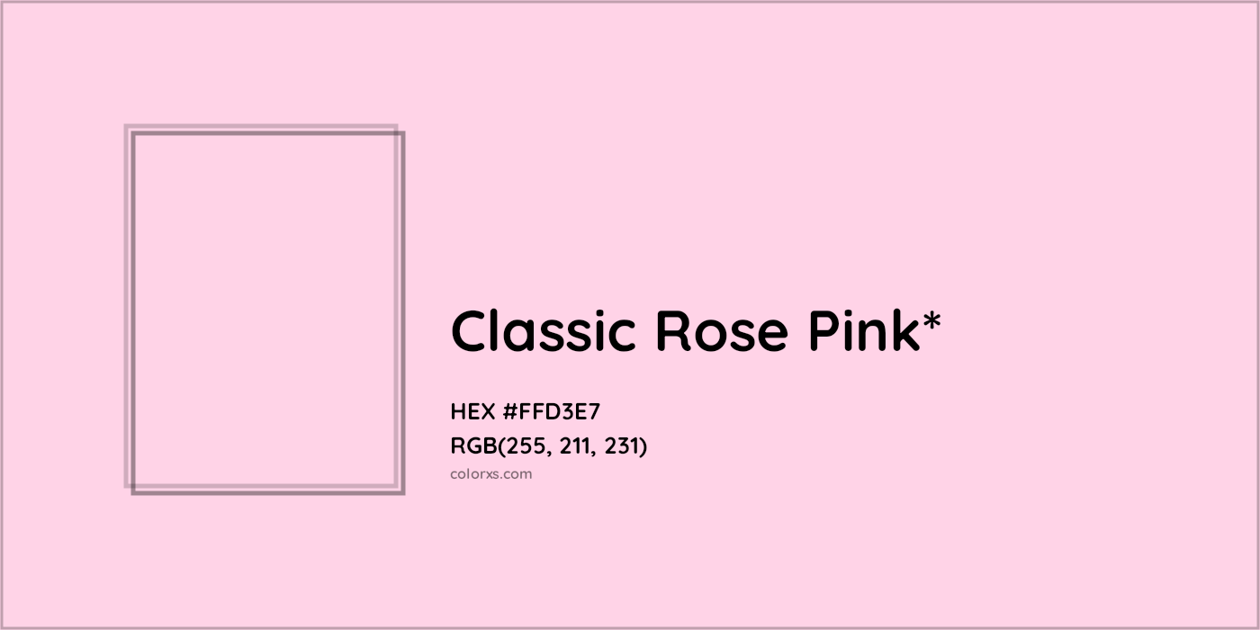 HEX #FFD3E7 Color Name, Color Code, Palettes, Similar Paints, Images