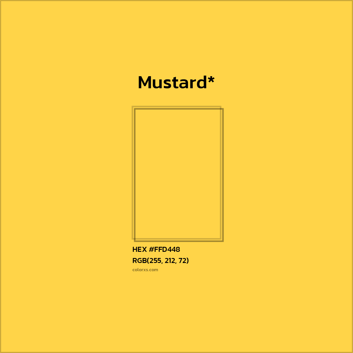 HEX #FFD448 Color Name, Color Code, Palettes, Similar Paints, Images