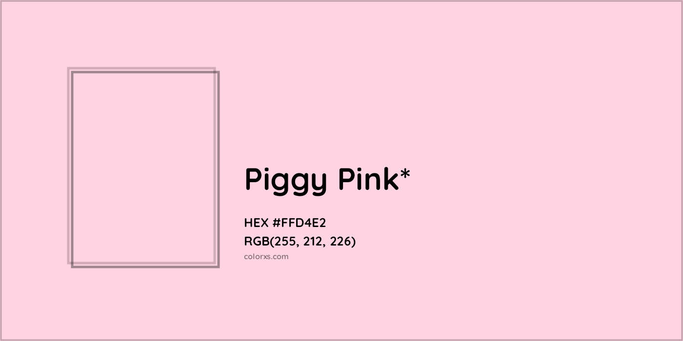 HEX #FFD4E2 Color Name, Color Code, Palettes, Similar Paints, Images