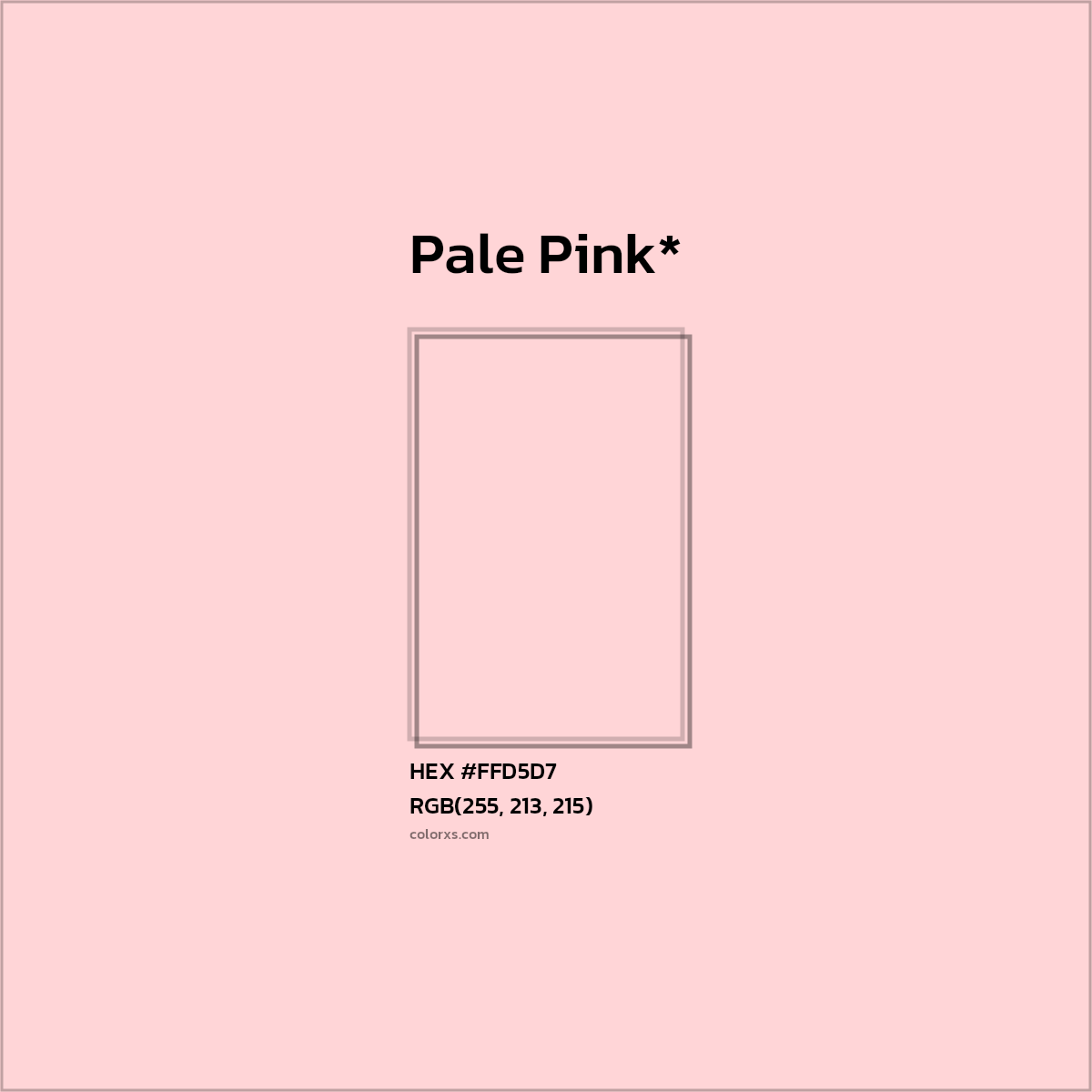 HEX #FFD5D7 Color Name, Color Code, Palettes, Similar Paints, Images