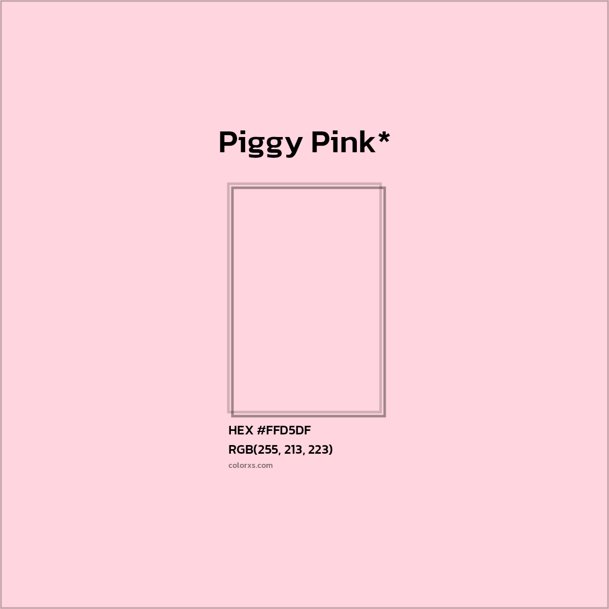 HEX #FFD5DF Color Name, Color Code, Palettes, Similar Paints, Images