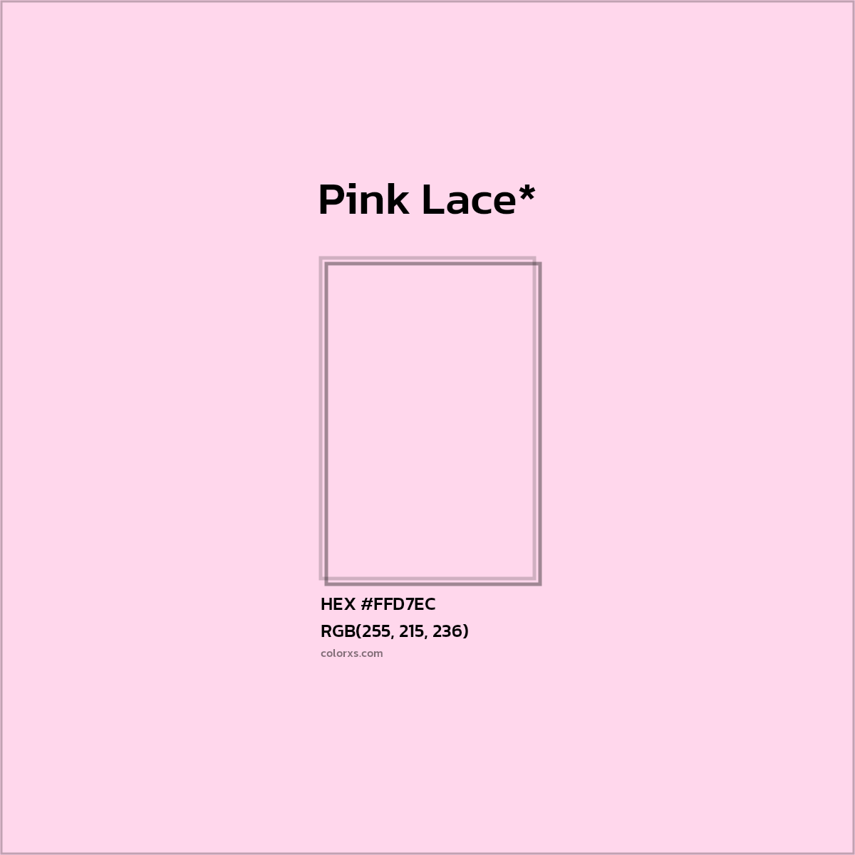 HEX #FFD7EC Color Name, Color Code, Palettes, Similar Paints, Images